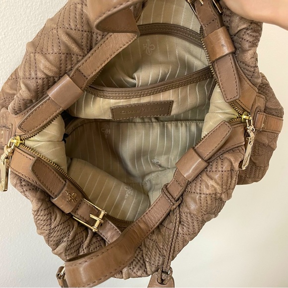 Cole Haan Slouchy Quilted Leather Shoulder Bag - Picture 3 of 12